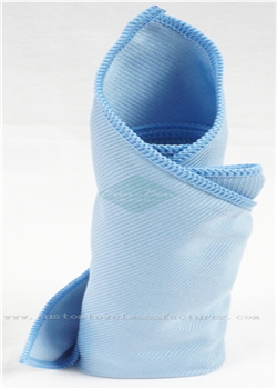 China Bulk custom laundering microfiber cloths Supplier Custom Blue Microfiber Fast Dry Glass Towel Producer Blue Tea Towels for Europe Germany France